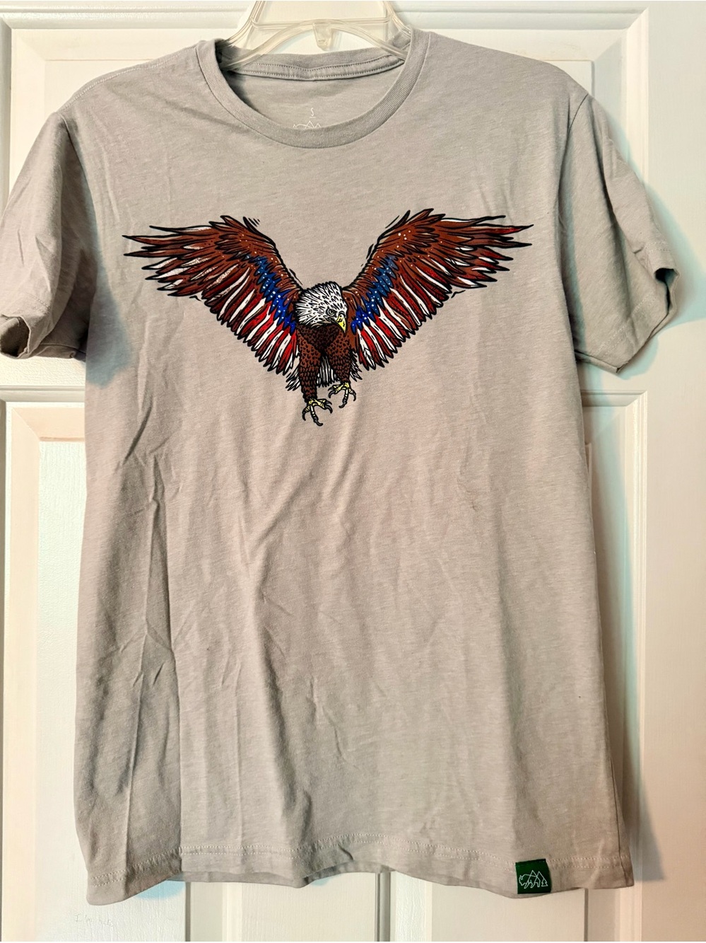 Men's Light Gray Eagle Graphic Tee